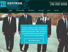 Tablet Screenshot of hoffmanlegalgroup.com